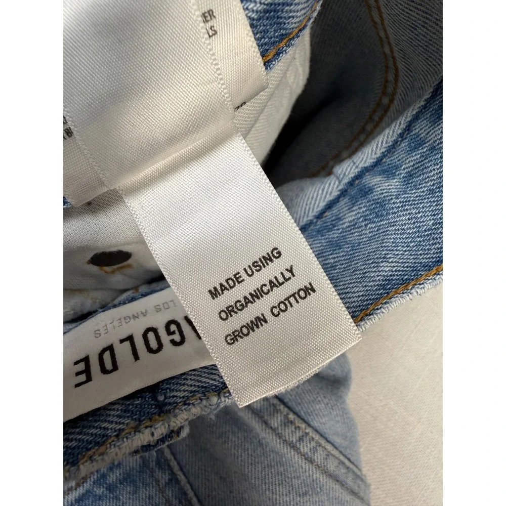 AGOLDE 90's Mid Rise Loose Fit Jeans Light Wash Organic Cotton 25